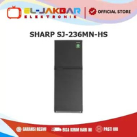 SHARP SJ-236MN-HS Kulkas 2 Pintu Kirei Series 205L MEGA Freezer Ice Twist Maker SJ236MNHS