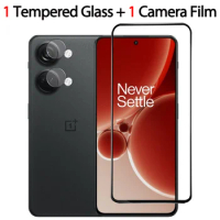 2-in-1, Tempered Glass + Camera Film for OnePlus Nord3 CE3 Lite 5G Glass One Plus Nord CE 3 Lite Protective Glass OnePlus Nord 3 Glass Film OnePlus Nord CE 3 Screen Protector One Plus Nord 3
