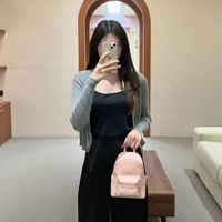 Tas MCM VISETOS WHITE PINK BEBEBOO BACKPACK 100% ORIGINAL 15X7X20CM