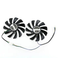 1 Pair Graphics Card Fan Cooler Cooling Fan for DATALAND RX 590 RX 580 Red Devil PLD10015B12H Accessories Parts