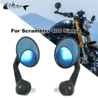Motorcycle Handlebar Rearview Mirror For Ducati Scrambler 400 Sixty2 Scrambler400 Scrambler 800 CNC Handlebar Mirror