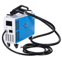GBT CHAdeMO CCS Single Gun Movable Fast Charger 400V Portable 7kw DC Power Station Charging Pile
