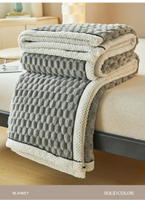新款金龜絨多功能毛毯高克重法萊絨牛奶絨毯子雙人保暖午睡毯