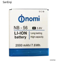 2000mAh high quality NB-56 Battery for nomi NB-56 smart phone cell phone battery