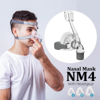CPAP Nose Mask, Bmc, Barrel Mask Cover and Strap, for CPAP and Auto CPAP, Nose Mask
