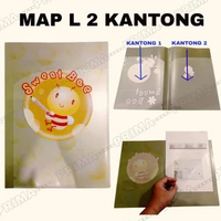 MAP L 2 KANTONG / MAP PLASTIK DOUBLE POCKET A4