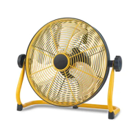 12" Battery Operated Camping Floor Fan, Rechargeable Powered High Velocity Fan