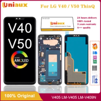 6.4" Original V405 AMOLED For LG V40 ThinQ LCD Display With Frame Touch Screen Digitizer For LG V40 ThinQ LCD Screen Replacement