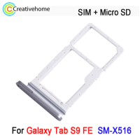 SIM + Micro SD Card Tray For Samsung Galaxy Tab S9 FE SM-X516 LTE Edition