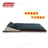 【露營趣】新店桃園 Coleman CM-34777 多層睡袋 纖維睡袋 可組合 可拆式 三層睡袋 保暖睡袋 露營睡袋
