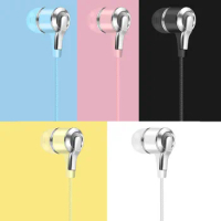 Earphone In-ear Bass Stereo Mobile Wired Headphones 3.5mm Sport Earbud Wire Headset With Built-in Microphone Earphone For Xiaomi