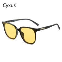 Cyxus Night Vision Glasses Polarized Sunglasses For Men Women Anti Glare Driving/ Cycling 1711V01 Fo