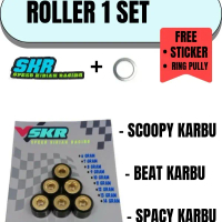 Roller 1 SET ISI 6PCS RACING SKR (/Scoopy/Spacy Karbu) | roller cvt roller 10 gram roller 9 gram bea