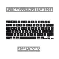 Silicone Keyboard Cover for Macbook Pro 16 M1 Pro/Max A2485 14 Inch A2442 US Layout Keyboard Cover For Macbook Pro 14 16 2021