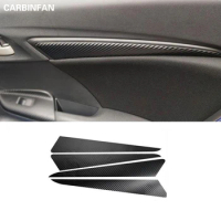 Car Styling Carbon Fiber Interior Inner door decoration Sticker For Honda Fit / Jazz GK5 3rd GEN 2014 - 2017