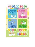 สติ๊กเกอร์ Routine Bears Size A6 สีหลากสี