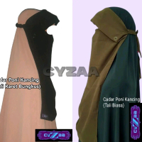 Cadar Poni Kancing Siffon Silky [tali biasa/tali karet]