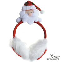 聖誕帽老公公耳罩，聖誕節/聖誕擺飾/聖誕佈置/聖誕造景/聖誕裝飾，X射線【X027150】