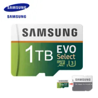 Original Samsung SD Card 128GB 256GB 512GB 1TB Memory Card Class10 EVO Select TF Card Minisd Flash Usb Pendrive