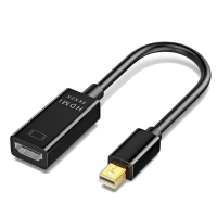 【Arum】Mini DP轉HDMI影音轉接線 4K高清公轉母轉接器(Mini DisplayPort to HDMI公對母訊號轉接頭)