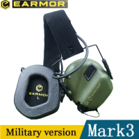 EARMOR military tactical headset Mark3 anti-noise headphones hearing protection electronic earmuffs shooting ear protection