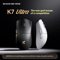 [COD] Tetikus Tanpa Wayar Hot Mchose K7 Ultra Paw3950 Ringan untuk Permainan Esports Model Koleksi B