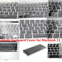HRH USA Ableton Live Lightroom Logic Pro X Shortcut Hot Keys TPU Backlight Keyboard Cover Skin For Macbook Pro Air 13 15 17