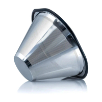 ตัวกรองกาแฟสแตนเลสแบบใช้ซ้ำได้ เข้ากันได้กับ Kalita Wave 185