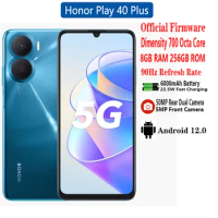 New Honor Play 40 Plus 5G cell phone Dimensity700 6GB 8GB RAM 128GB 256GB ROM 6.74" 90Hz 6000mAh Battery 22.W 50MP Main Camera