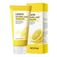 Lemon Exfoliating Gel Facial Scrub Cleanser Gels Whitening Moisturizer Repair Acne Blackhead Facial Scrub Cleaner Skincare