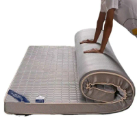 立體加厚涼感泰國乳膠記憶棉複合式單人床墊90*200cm厚7公分(藍色或灰色隨機發貨)