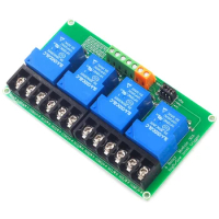 4 channel relay module 30A with optocoupler isolation 5V 12V 24V high and low Triger trigger relay board for Intelligent Home