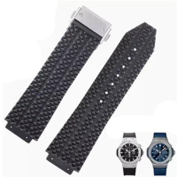 Watchband accessory for HUBLOT BIG BANG Silicone 26*19mm Waterproof Men's Watch Strap Chain Watch Rubber Bracelet wristband