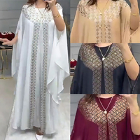 Ramadan Plus size Abaya sets Chiffon Kaftan dress Women Wear Kaftan Muslim abaya dress Muslimah fashion Baju Dubai Jubah Abaya