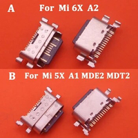 50Pcs Usb Charger Charging Dock Port Plug Conatct Connector Type C For Xiaomi Mi5X Mi A1 6X A2 MiA2 Mi6X M 5X MDE2 MDT2 M5X MA1