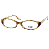 【ANNA SUI 安娜蘇】時尚質感金屬架造型平光眼鏡(金 AS08803)