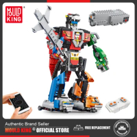 MOULD KING 15037 MK Voltron Robot 2 Remote control toys Technical Building Blocks for Kids Birthday Gift