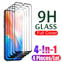 Full Cover Glass 4 Pcs Protector For Xiaomi Redmi Note 8 Pro 8T 8Pro Note8 2021 Screen Protective Film On 8 t 8a Tempered Glass