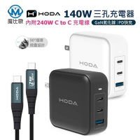 hoda 140W GaN氮化鎵 三孔極速智能充電器 Typec 公司貨 一年保 TC-11