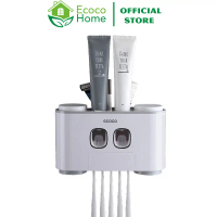 Bộ nhả kem đánh răng bốn cốc, hai nhả kem Ecoco