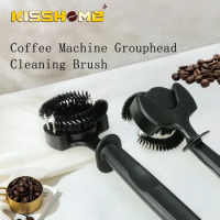 Coffee Machine Brush Cleaner 51mm 58mm Espresso Group Brewing Head Cleaning For DeLonghi Breville Maker Barista Accessories Tool