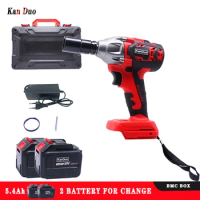 KANDUO Cordless impact wrench, screwdriver, electric drill 3 in 1 Brushless impact wrench Compatible with 18V Makita battery