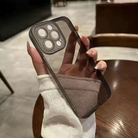 全城熱賣 - 自帶鏡頭膜適用蘋果16手機殼15Promax/13/12保護套13por簡約透明男女11潮款iPhone15promax防摔軟殼14p高級感iPhone 11 Pro Max瞳眼軟矽膠磨