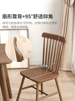 純實木餐椅椅子北歐簡約溫莎椅臥室化妝椅家用靠背椅