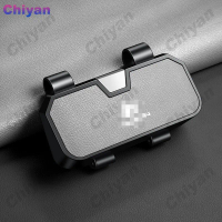 Multifunction Goatskin Genuine Leather Car Sunglasses Case Sun Visor Organizer Card Ticket Holder fo