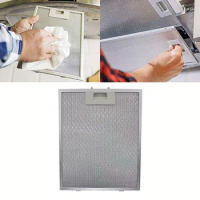 1pcs Stainless Steel Cooker Hood Filters Metal Mesh Extractor Vent Filter Aluminized Grease 400*300*9MM Kitchen Tool Accessories