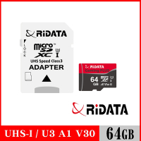 RIDATA錸德 Gaming card Micro SDXC UHS-I(U3)_V30_A1 64GB 記憶卡