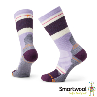 官方直營 Smartwool 女機能戶外中級減震土星紋中長襪 紫色 美麗諾羊毛襪 登山襪 保暖襪 除臭襪