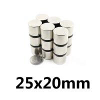 1/3/5/10PCS 25x20 mm Thick Powerful Strong Magnetic Magnets 25mmx20mm Permanent Neodymium Magnet 25x20mm Round Magnet 25*20 mm