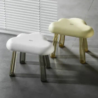 Bathroom Cloud Stool Plastic Thickened Transparent Adult Toilet Non-Slip Toilet Pedal Bath Small Bench Bathroom Chairs Stools